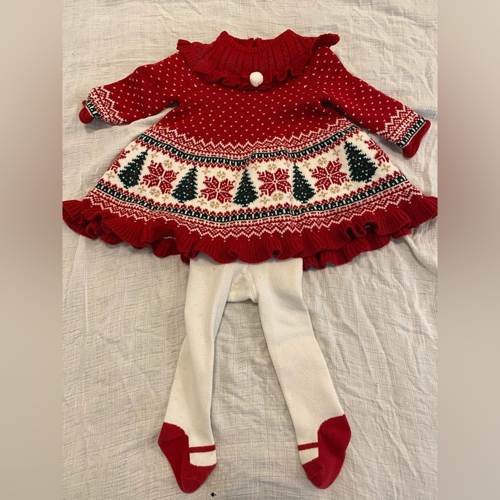 Tahari Baby Christmas/Holiday sweater Dress
